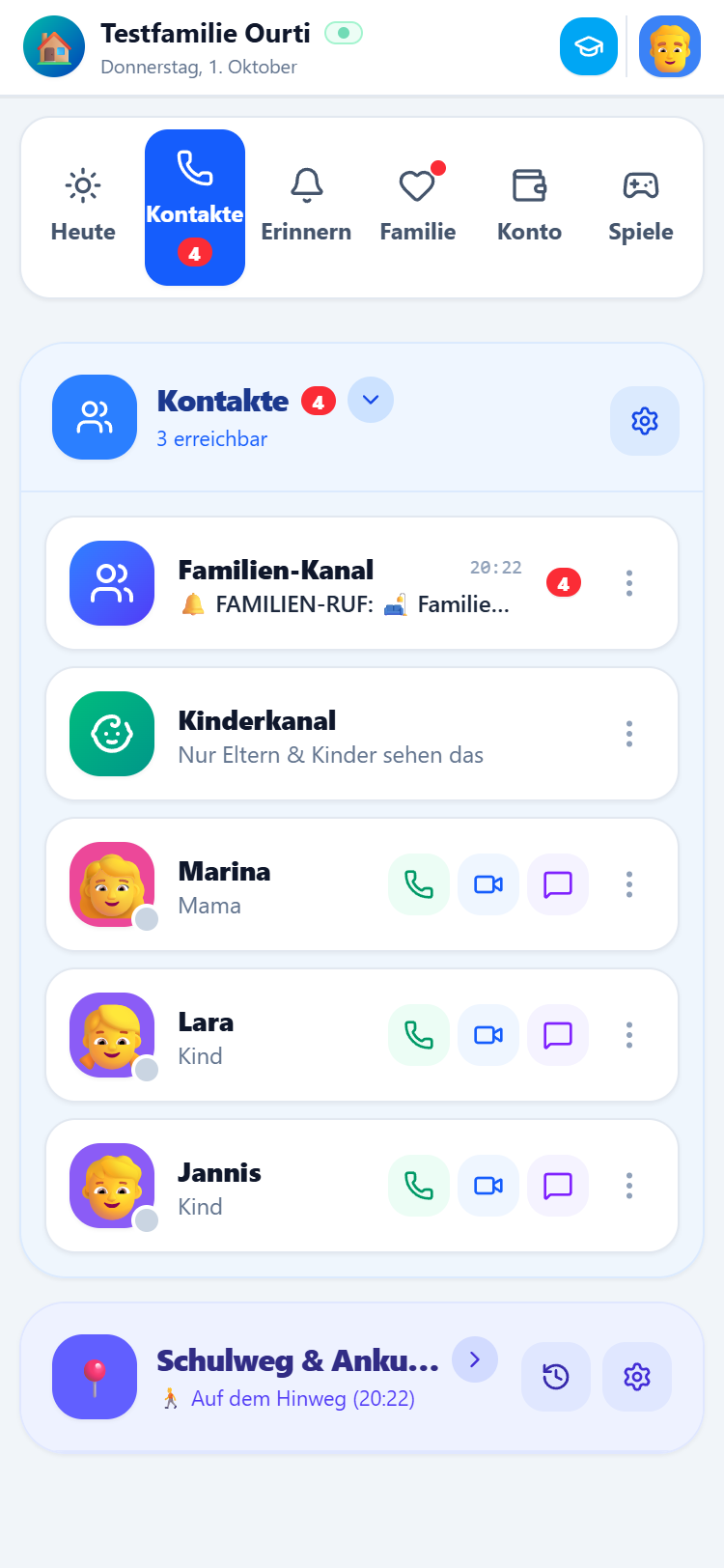 Sichere Familien-Kommunikation