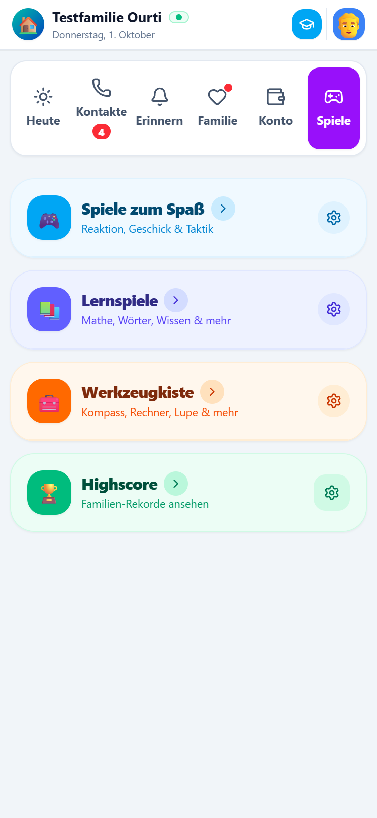 Lernspiele in Ourti